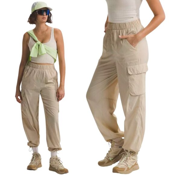 NWT The North Face Spring Peak Cargo Pants Women's XL Gravel Ivory Hiking Active - Picture 1 of 16